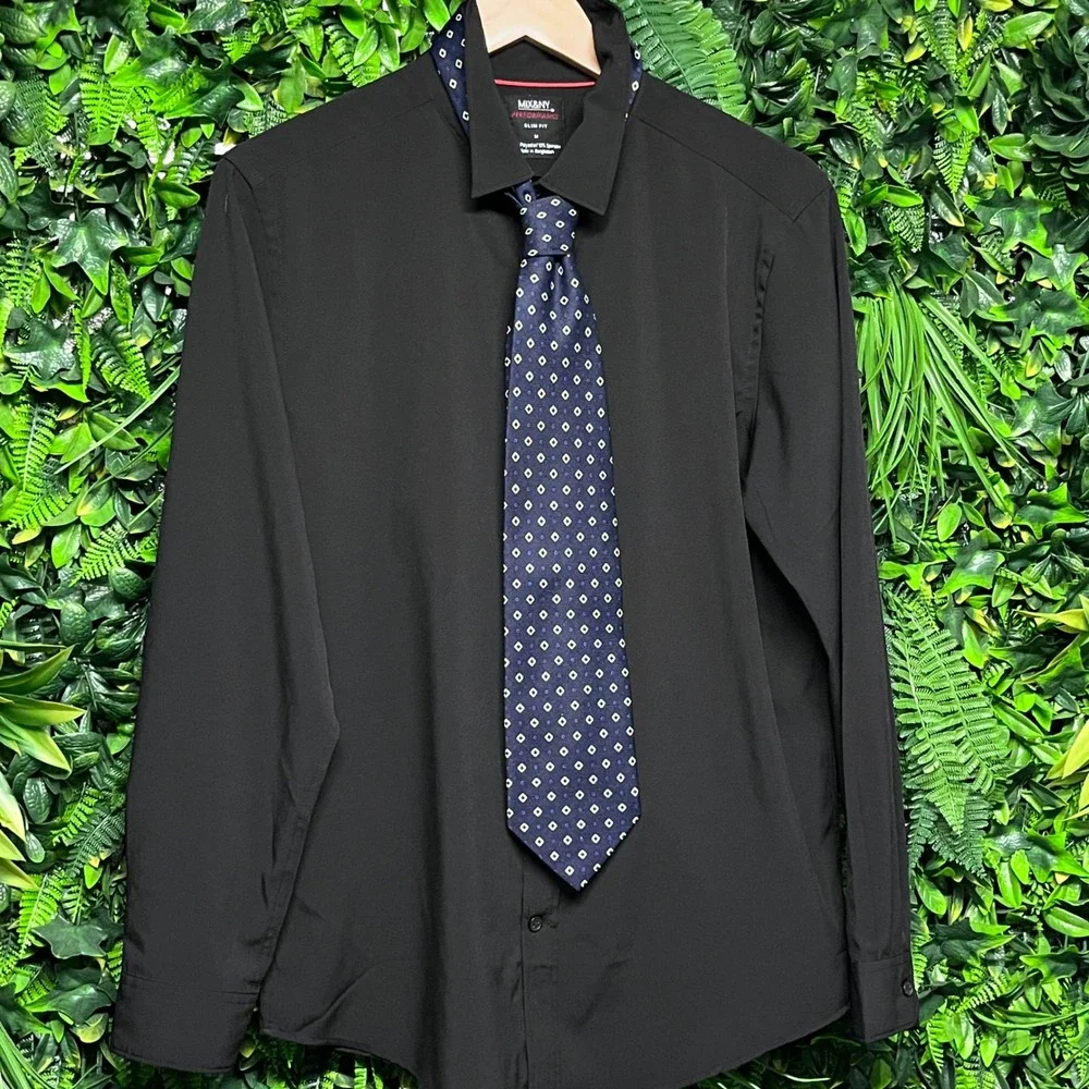 Salvatore‎ Hand Made Necktie Blue Diamond Business Formal Men's Tie 3144